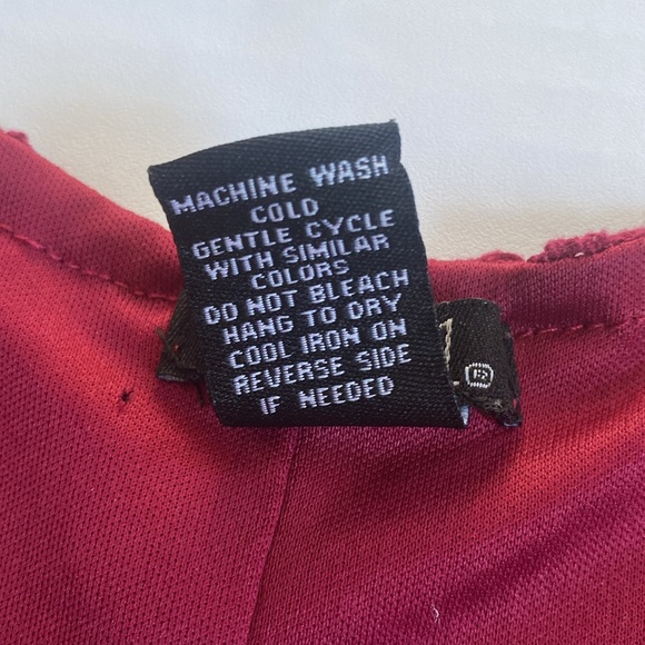 Rue21 Maroon Lace Tank Top/Crop Top - Picture 7 of 8